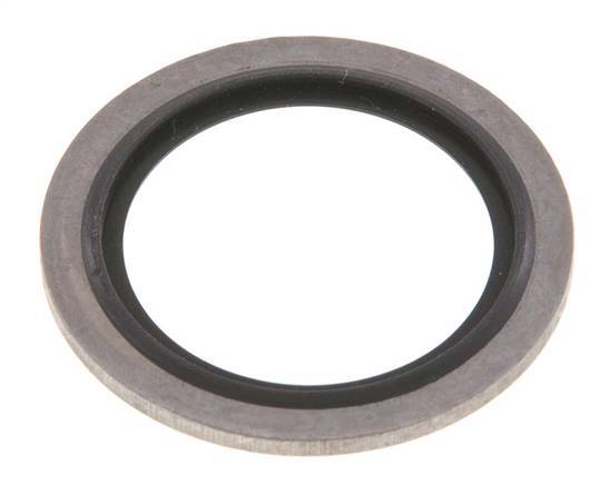 G 3/4" Stainless Steel/FKM Hydraulic Bonded Seal 27.1x34.9x2.5 mm