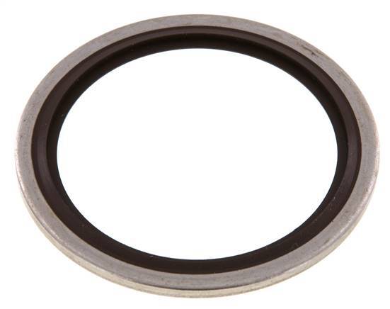 G 1-1/2" Stainless Steel/FKM Hydraulic Bonded Seal 48.4x58.6x2.5 mm