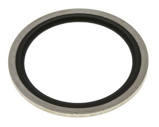 G 1-1/2" Steel/FKM Hydraulic Bonded Seal 48.4x58.6x2.5 mm