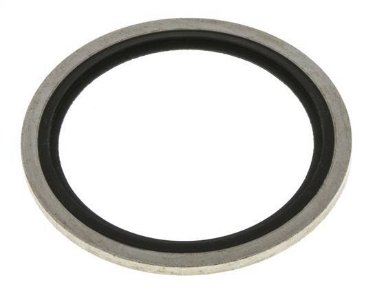 G 1-1/2" Staal/FKM Hydraulische Multiseal 48.4 x 58.6 x 2.5 mm