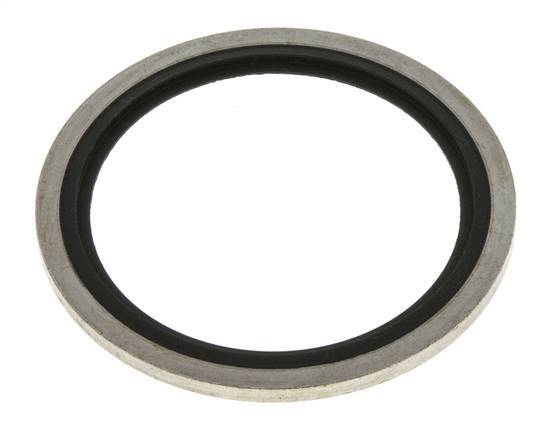 G 1-1/2" Staal/FKM Hydraulische Multiseal 48.4 x 58.6 x 2.5 mm