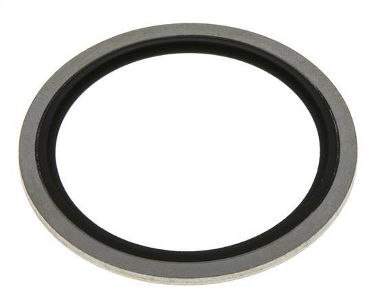 G 2" Steel/FKM Hydraulic Bonded Seal 60.6x73x2.5 mm