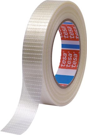 Adhesive Tape 25mm/25m Extra-strong Cross-filament [6 Pieces]