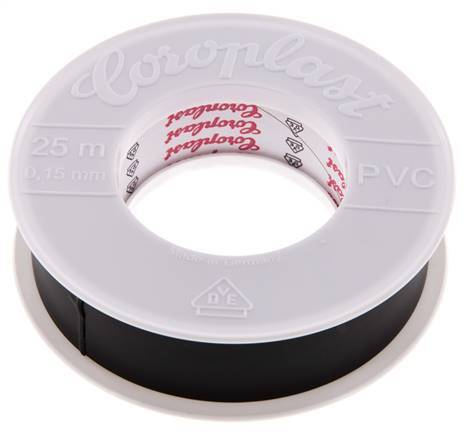 Elektrische Isolatietape Vde-Getest 25mm/25m Zwart