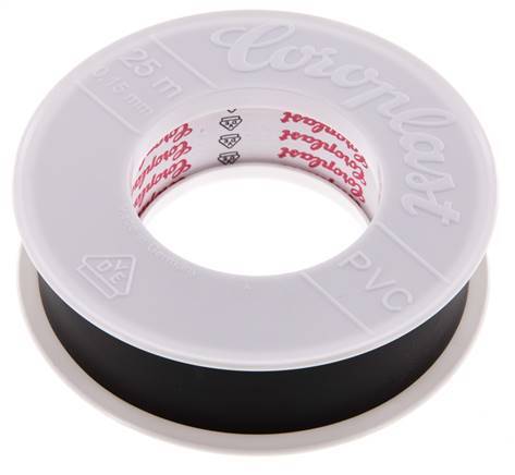 Elektrische Isolatietape Vde-Getest 25mm/25m Zwart