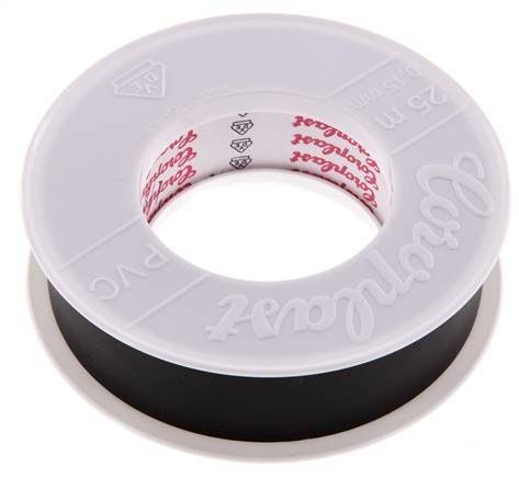 Elektrische Isolatietape Vde-Getest 25mm/25m Zwart