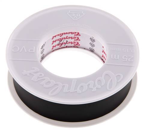 Elektrische Isolatietape Vde-Getest 25mm/25m Zwart