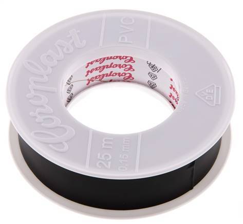 Elektrische Isolatietape Vde-Getest 25mm/25m Zwart