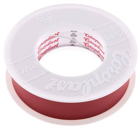 Elektrische Isolatietape Vde-Getest 25mm/25m Rood