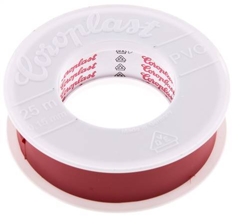 Elektrische Isolatietape Vde-Getest 25mm/25m Rood