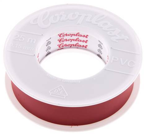 Elektrische Isolatietape Vde-Getest 25mm/25m Rood