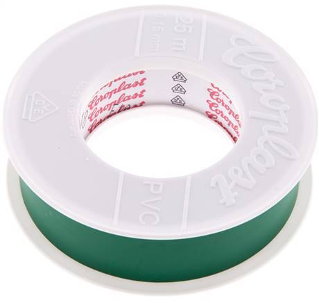 Elektrische Isolatietape Vde-Getest 25mm/25m Groen