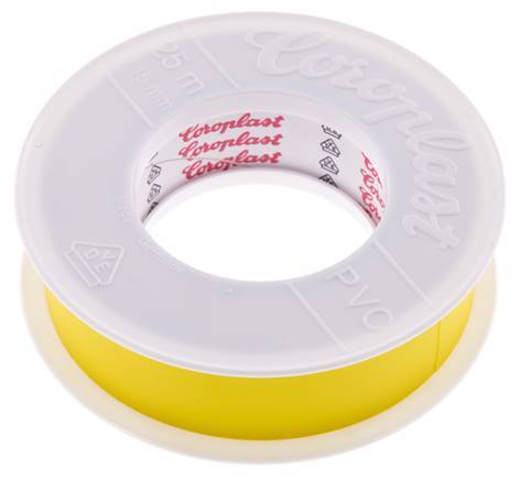 Elektrische Isolatietape Vde-Getest 25mm/25m Geel