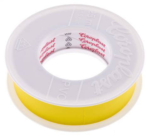 Elektrische Isolatietape Vde-Getest 25mm/25m Geel