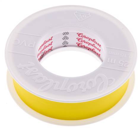Elektrische Isolatietape Vde-Getest 25mm/25m Geel