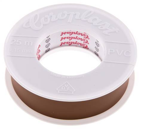 Elektrische Isolatietape Vde-Getest 25mm/25m Bruin