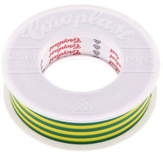 Elektrische Isolatietape Vde-Getest 25mm/25m Groen Geel