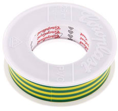 Elektrische Isolatietape Vde-Getest 25mm/25m Groen Geel