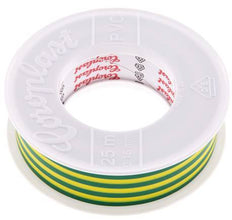 Elektrische Isolatietape Vde-Getest 25mm/25m Groen Geel