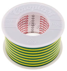 Elektrische Isolatietape Vde-Getest 50mm/25m Groen/Geel