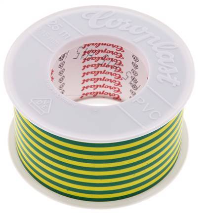 Elektrische Isolatietape Vde-Getest 50mm/25m Groen/Geel