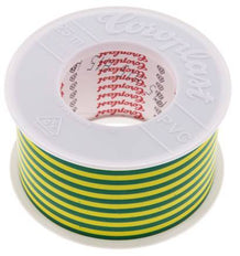 Elektrische Isolatietape Vde-Getest 50mm/25m Groen/Geel
