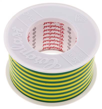 Elektrische Isolatietape Vde-Getest 50mm/25m Groen/Geel