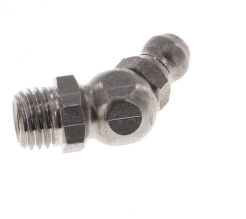 Haakse Hydraulische Smeernippel RVS M8x1 DIN 71412