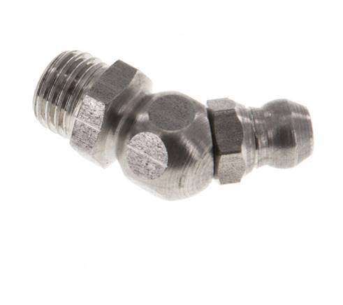 Haakse Hydraulische Smeernippel RVS M8x1 DIN 71412
