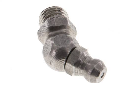 Haakse Hydraulische Smeernippel RVS M8x1 DIN 71412