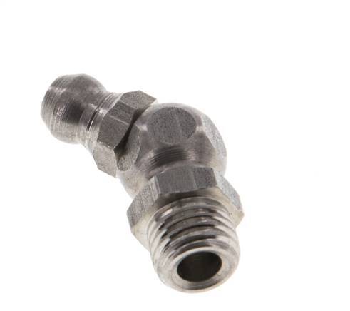 Haakse Hydraulische Smeernippel RVS M8x1 DIN 71412