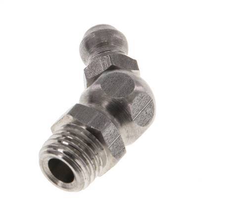 Haakse Hydraulische Smeernippel RVS M8x1 DIN 71412