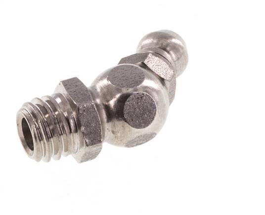 Haakse Hydraulische Smeernippel RVS M8 DIN 71412