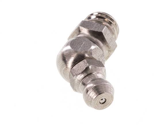 Haakse Hydraulische Smeernippel RVS M8 DIN 71412