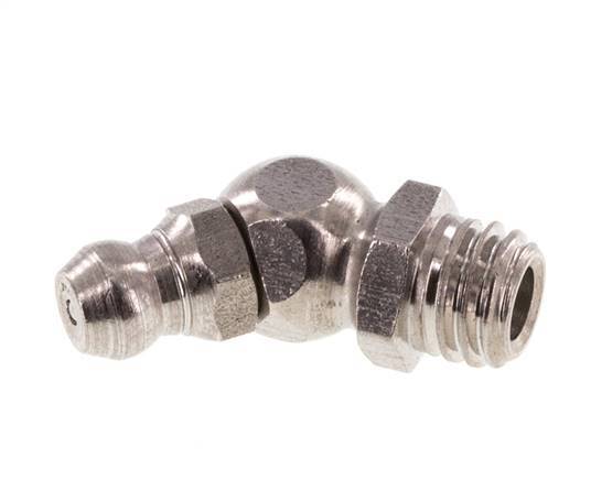 Haakse Hydraulische Smeernippel RVS M8 DIN 71412