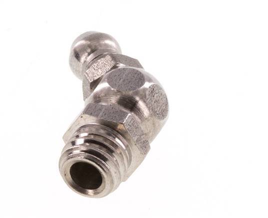 Haakse Hydraulische Smeernippel RVS M8 DIN 71412