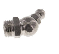 Haakse Hydraulische Smeernippel RVS M10x1 DIN 71412