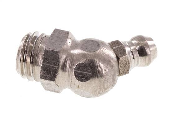 Haakse Hydraulische Smeernippel RVS M10x1.5 DIN 71412