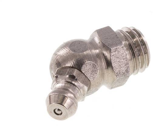 Haakse Hydraulische Smeernippel RVS M10x1.5 DIN 71412