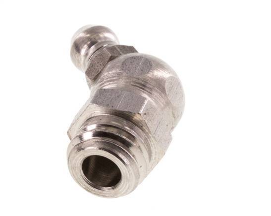 Haakse Hydraulische Smeernippel RVS M10x1.5 DIN 71412