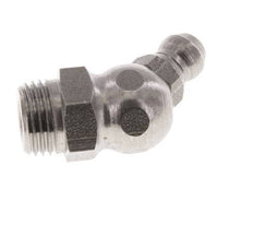 Haakse Hydraulische Smeernippel RVS R 1/8 Inch DIN 71412