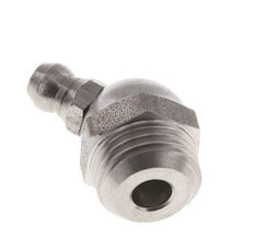 Haakse Hydraulische Smeernippel RVS R 1/4 Inch DIN 71412