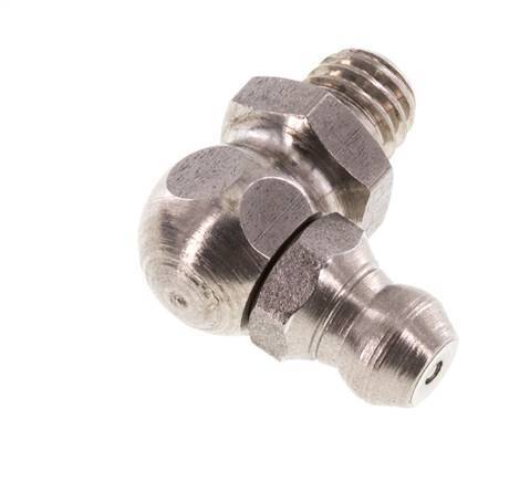 Rechte Hoek Hydraulische Smeernippel RVS M6x1 DIN 71412