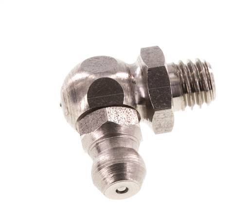 Rechte Hoek Hydraulische Smeernippel RVS M6x1 DIN 71412