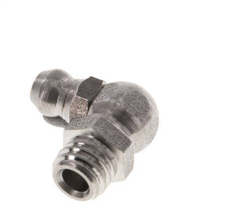 Rechte Hoek Hydraulische Smeernippel RVS M8 DIN 71412
