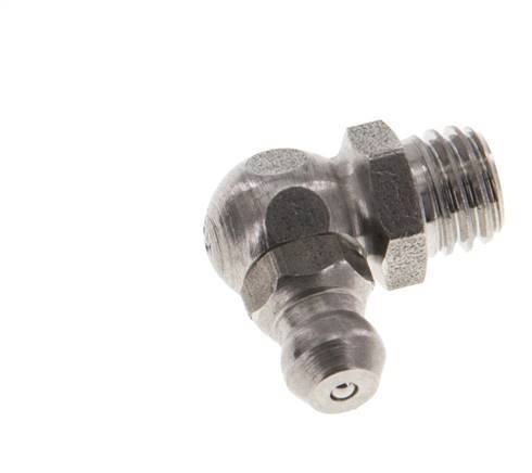 Rechte Hoek Hydraulische Smeernippel RVS M8 DIN 71412