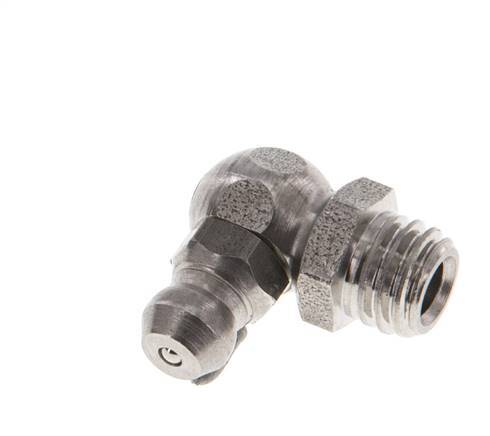 Rechte Hoek Hydraulische Smeernippel RVS M8 DIN 71412