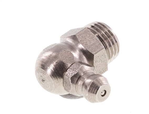 Rechte Hoek Hydraulische Smeernippel RVS M10x1 DIN 71412