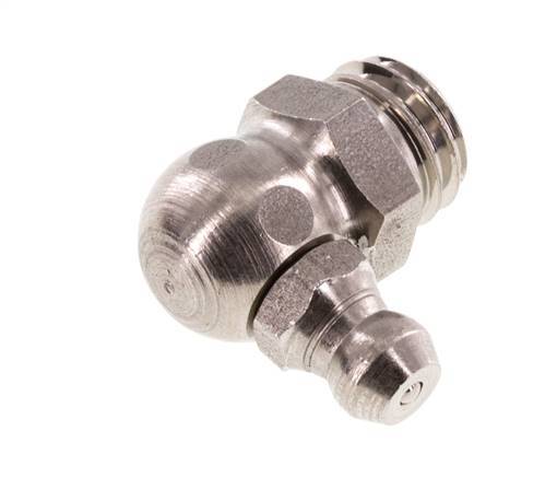 Rechte Hoek Hydraulische Smeernippel RVS M10x1.5 DIN 71412