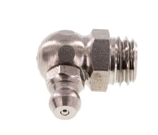 Rechte Hoek Hydraulische Smeernippel RVS M10x1.5 DIN 71412
